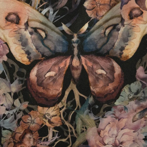 Blackmilk Multicolor Floral Long Sleeve Dress - Picture 9 of 11